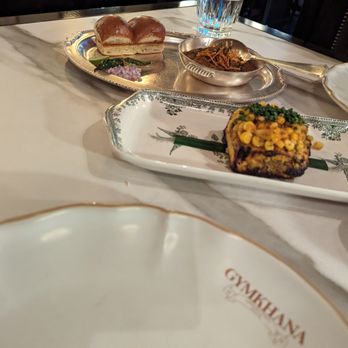 Gymkhana - goat keema pao + paneer with corn - that paneer was soooo good - Indian Near Me - London, XGL