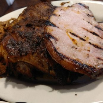 Bob's Bitchin' BBQ - Sampler platter with smoked pork, brisket,  and ribs all unsauced - Barbeque Near Me - Dodgeville, Wisconsin