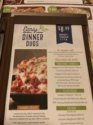 Menu photo 1 Olive Garden Italian Restaurant Grapevine, TX Menu photo 1 Olive Garden Italian Restaurant Grapevine, TX