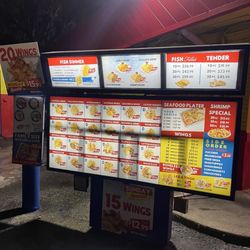 Hook Fish & Chicken - The drive-thru menu
