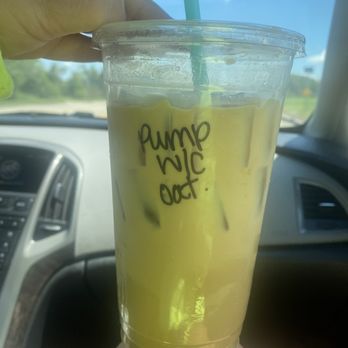 Cowboy Coffee - Pumpkin white mocha w oat milk - Coffee & Tea Near Me - Santa Fe, Texas