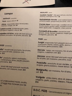 Menu photo 4 Lampo Charlottesville, VA