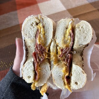 Upper Crust Bagels - Salami Egg and Cheese Bagel - Delis Near Me - Deerfield, Illinois