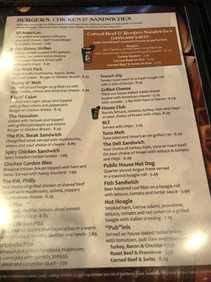 Menu photo 2 Public House Cleveland, OH Menu photo 2 Public House Cleveland, OH
