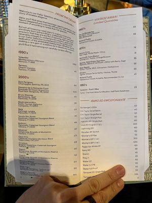 Menu photo 8 Bar Sprezzatura San Francisco, CA