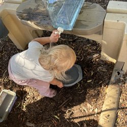 Le Petit Jardin French Immersion Preschool - Mud kitchen delights!