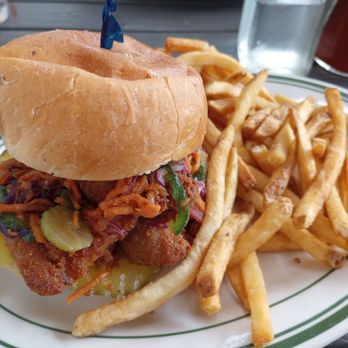 The Third - Fried chicken sandwich with fries $12 - Bars Near Me - Ottawa, Ontario