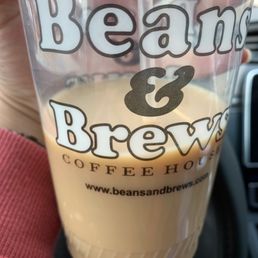 Large cold brew iced coffee