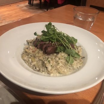 Trio American Bistro - Artichoke risotto. - New American Near Me - Jackson, Wyoming Trio American Bistro - Artichoke risotto. - New American Near Me - Jackson, Wyoming