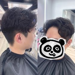 Men's perm haircut by manny