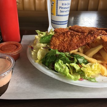 Douglas - Breaded Shrimp w/ Fries & Salad (dine in) - Burgers Near Me - Whittier, California