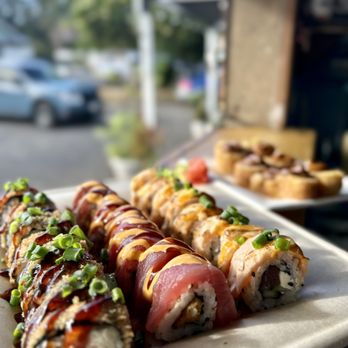 Babadi Sushi - a close up of a plate of food - Food Delivery Services Near Me - Kahuku , Hawaii Babadi Sushi - a close up of a plate of food - Food Delivery Services Near Me - Kahuku , Hawaii