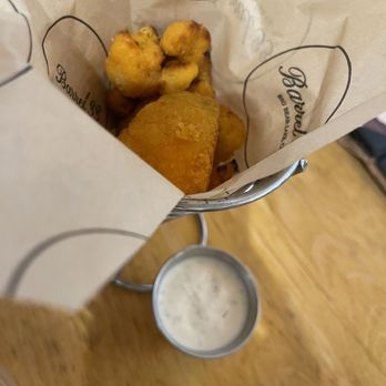Barrel 33 - Cauliflower bites - half gone. - Wine Tasting Room Near Me - Big Bear Lake, California