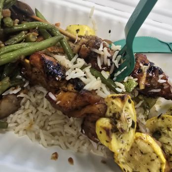 Cafe Meridian & Catering - Bourbon st chicken skewers omg - New American Near Me - Durham, North Carolina