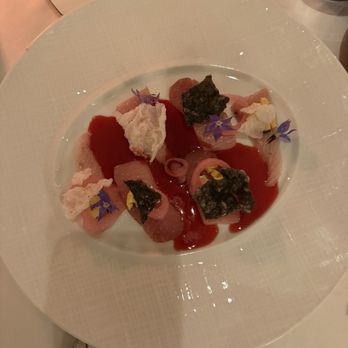Spago - Japanese "Buri" Yellowtail Sashimi* - New American Near Me - Beverly Hills, California