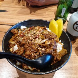 Fukutontei Ramen - My mains .... spicy fried pork and rice