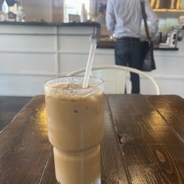 Iced Dirty Chai w/ Almond Milk - soooo good Iced Dirty Chai w/ Almond Milk - soooo good