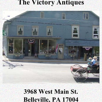 Victory Antiques - The shop is located in an 1850s former grocery store. - Antiques Near Me - Belleville, Pennsylvania Victory Antiques - The shop is located in an 1850s former grocery store. - Antiques Near Me - Belleville, Pennsylvania
