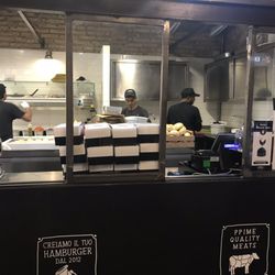 The Butcher Shop - Busy making our burger