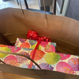 Beautifully wrapped birthday gift Beautifully wrapped birthday gift