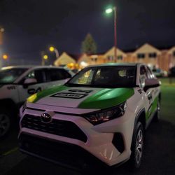 94 Cabs Leduc - A Toyota Rav4 with 94 cabs decals on it