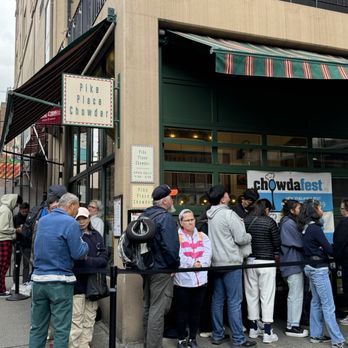 Pike Place Chowder - Winding lines for Chowder!!! 6/7/24 - Seafood Near Me - Seattle, Washington Pike Place Chowder - Winding lines for Chowder!!! 6/7/24 - Seafood Near Me - Seattle, Washington