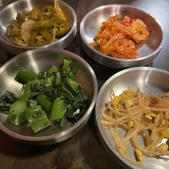 Chingu - Side dishes were a pass. The onion and jalapeño was well seasoned though, and they were my favorite. - Korean Near Me - Kansas City, Missouri Chingu - Side dishes were a pass. The onion and jalapeño was well seasoned though, and they were my favorite. - Korean Near Me - Kansas City, Missouri
