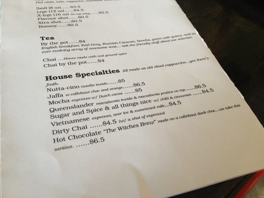 Menu photo 5 Hansell & Gretel Gaythorne, QLD