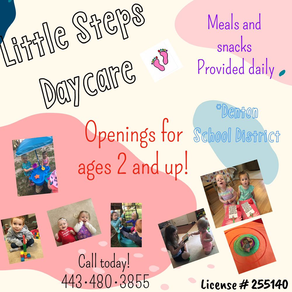 LITTLE STEPS DAYCARE Request Consultation Preston, Maryland Child