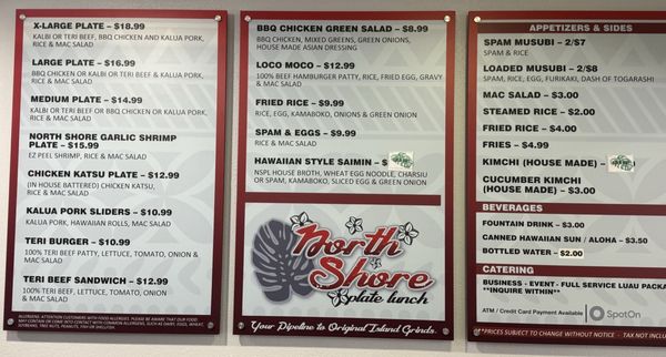 Menu photo 2 North Shore Plate Lunch Norco, CA Menu photo 2 North Shore Plate Lunch Norco, CA