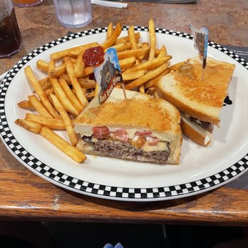 Black Bear Diner - Parmesan Sourdough Cheeseburger and crispy fries - Diners Near Me - Rancho Cucamonga, California Black Bear Diner - Parmesan Sourdough Cheeseburger and crispy fries - Diners Near Me - Rancho Cucamonga, California