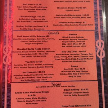 Deep Water Grille - Menu 8/2026 - Seafood Near Me - Ashland, Wisconsin