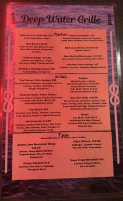 Menu photo 2 Deep Water Grille Ashland, WI