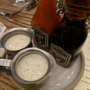Yardbird - Extra ranch sauce, honey hot sauce, bourbon maple syrup - Southern Near Me - Las Vegas, Nevada Yardbird - Extra ranch sauce, honey hot sauce, bourbon maple syrup - Southern Near Me - Las Vegas, Nevada