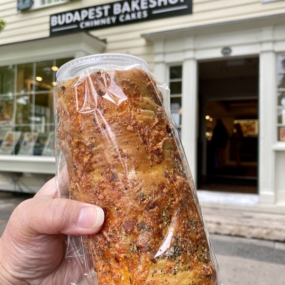 Budapest Bakeshop - 06.12.23 bacon chimney cake... so good!! - Bakeries Near Me - Niagara on the Lake, Ontario Budapest Bakeshop - 06.12.23 bacon chimney cake... so good!! - Bakeries Near Me - Niagara on the Lake, Ontario