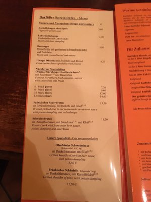 Menu photo 4 Barfüßer Nuremberg, BY