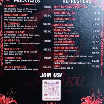 Anteiku Cafe - Menu (Part 2) - Coffee & Tea Near Me - Baldwin Park, California