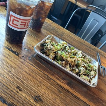 Donkey Mo’s - Brussel Sprouts, soda - Korean Near Me - Austin, Texas Donkey Mo’s - Brussel Sprouts, soda - Korean Near Me - Austin, Texas