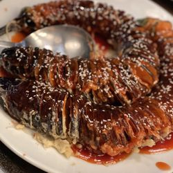 Uncle Zhou - Dragon eggplant in sweet & sour sauce $18.95