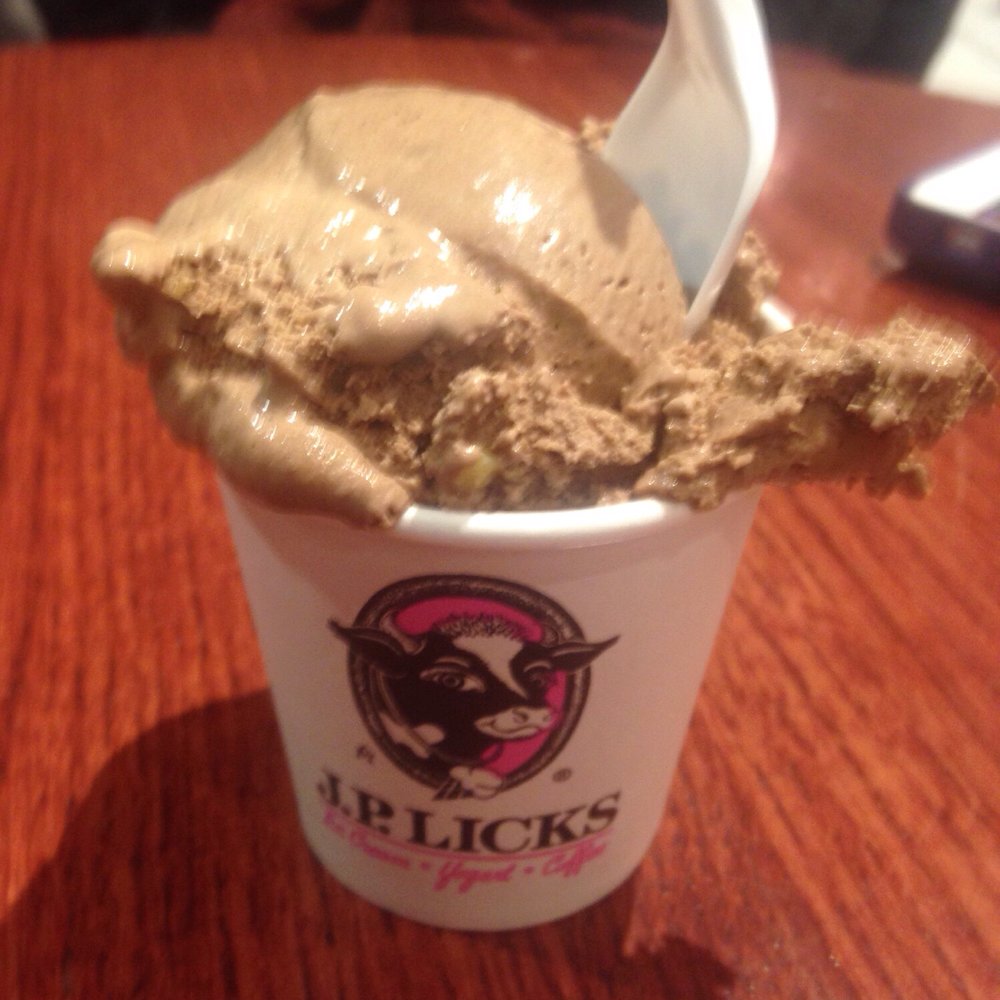 J.P. Licks - Assembly Row - Chocolate peanut butter cookie dough (kiddie, $3.53 January 2016) - Ice Cream & Frozen Yogurt Near Me - Somerville, Massachusetts J.P. Licks - Assembly Row - Chocolate peanut butter cookie dough (kiddie, $3.53 January 2016) - Ice Cream & Frozen Yogurt Near Me - Somerville, Massachusetts