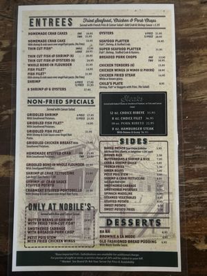Menu photo 2 Nobile's Restaurant and Bar Lutcher, LA