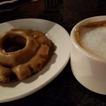 Sweet Eugene's House of Java - A good donut counterbalanced by a so-so macchiato! - Coffee & Tea Near Me - College Station, Texas