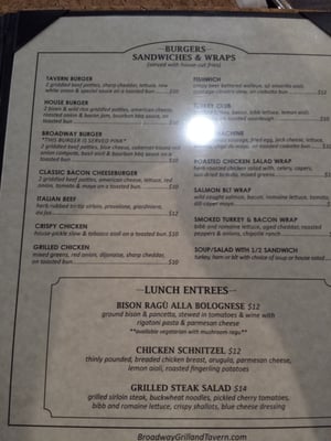 Menu photo 5 Broadway Grill & Tavern Bismarck, ND Menu photo 5 Broadway Grill & Tavern Bismarck, ND
