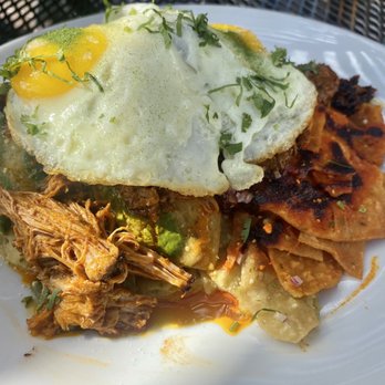 Anepalco - Chilaquiles Divorciados with Cochinita Pibil. - Mexican Near Me - Orange, California Anepalco - Chilaquiles Divorciados with Cochinita Pibil. - Mexican Near Me - Orange, California