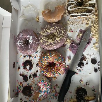 Duck Donuts - What's left after 3 kids. - Donuts Near Me - Naperville, Illinois