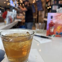 Saxon Pub - Garrison Brothers & Ginger Ale. Tasty.
