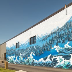Arlberg Ski & Sport Shop - The new mural on the back of our Portland shop!