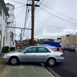 Our Lady of Perpetual Help Church - Yup this idiot parked like this in front of the church! Good job blocking the entire sidewalk, retard! May you rot in hell
