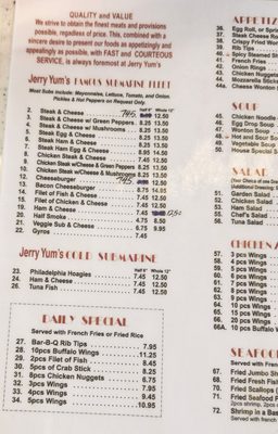 Menu photo 1 Jerry Yum's Upper Marlboro, MD