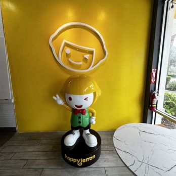 Happy Lemon - Happy lemon mascot - Bubble Tea Near Me - Orlando, Florida